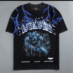LEAGUE OF SHADOWS "PREMIUM" OVERSIZED
TEE IN VINTAGE BLACK/BLUE